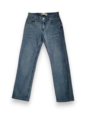 Levi’s Boys 514 Straight Jeans Size 10 Regular Stretch Denim Medium Wash EUC